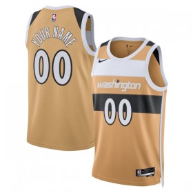 NBA Mænd Trøje Washington Wizards Custom 2025-26 Nike City Edition Gold Swingman
